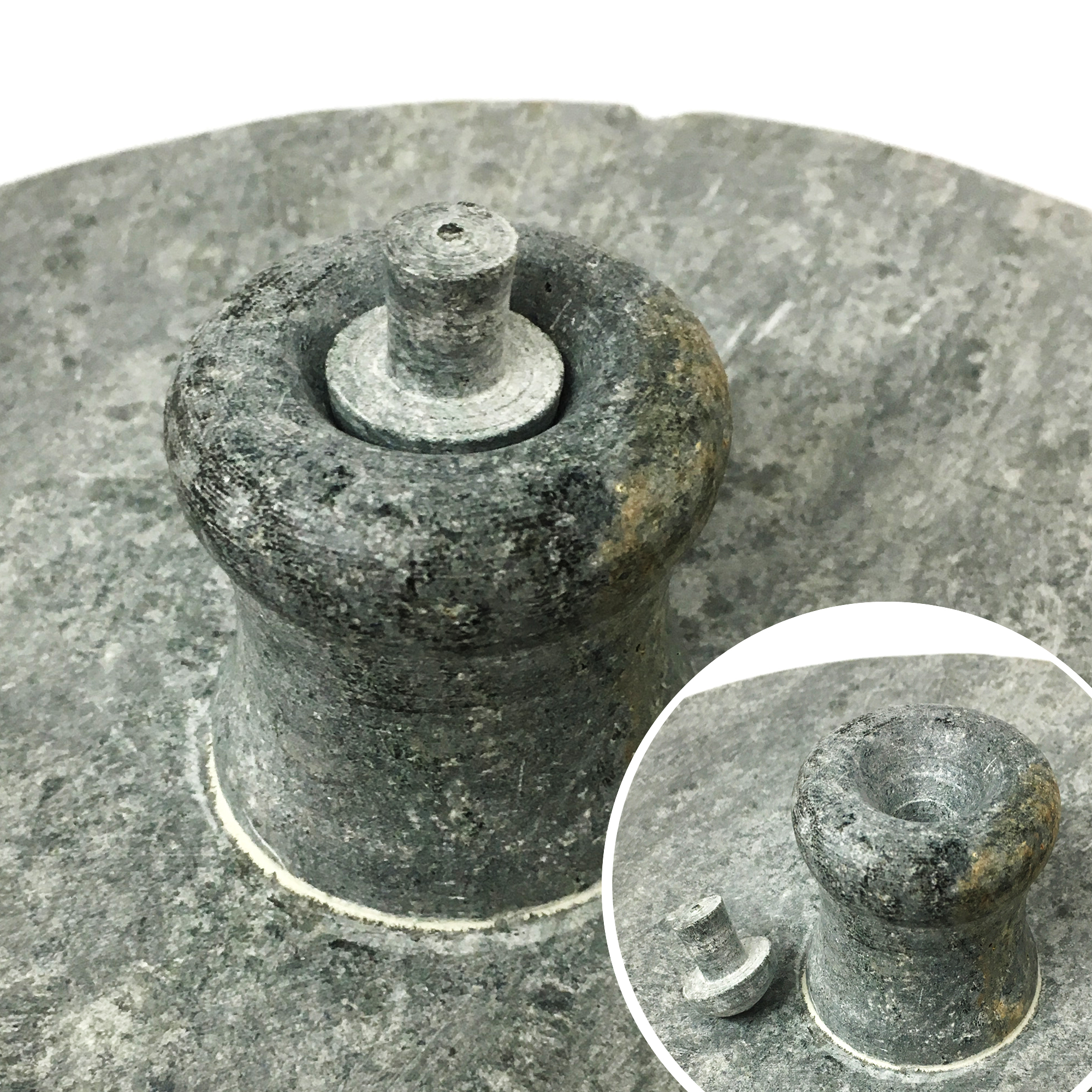 Brazilian Soapstone Semi-pressure Cooker, Panela de Pedra a