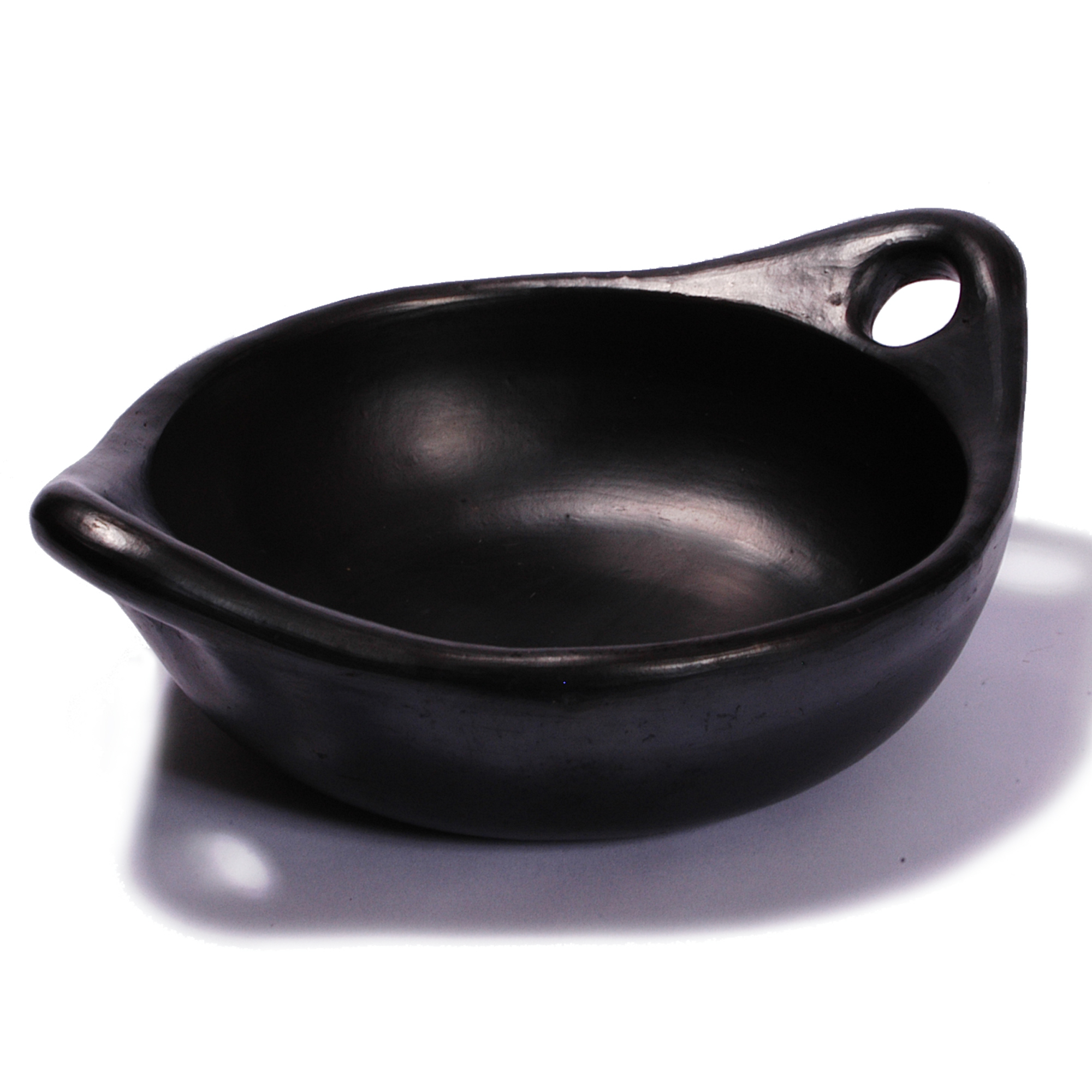 Black Clay, La Chamba Round Saute Pan - Large