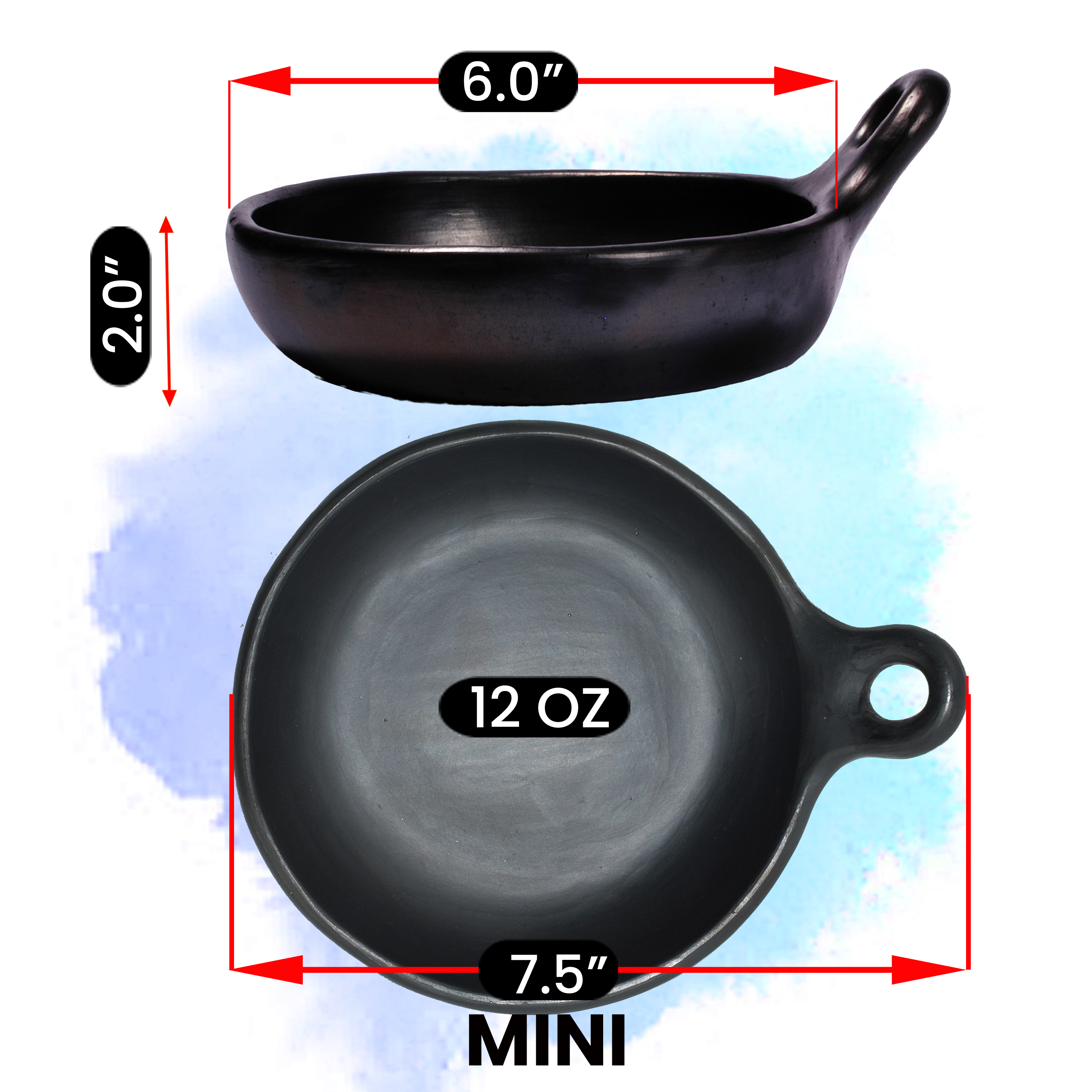 Cast Iron Cookware 12 oz Round Mini Skillet