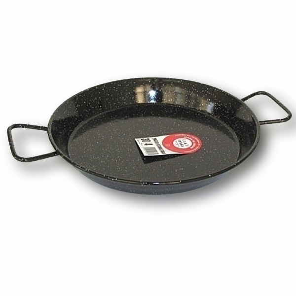 16 Inch Stainless Steel Frying Pan Paella Pan with 2 Sides Handles