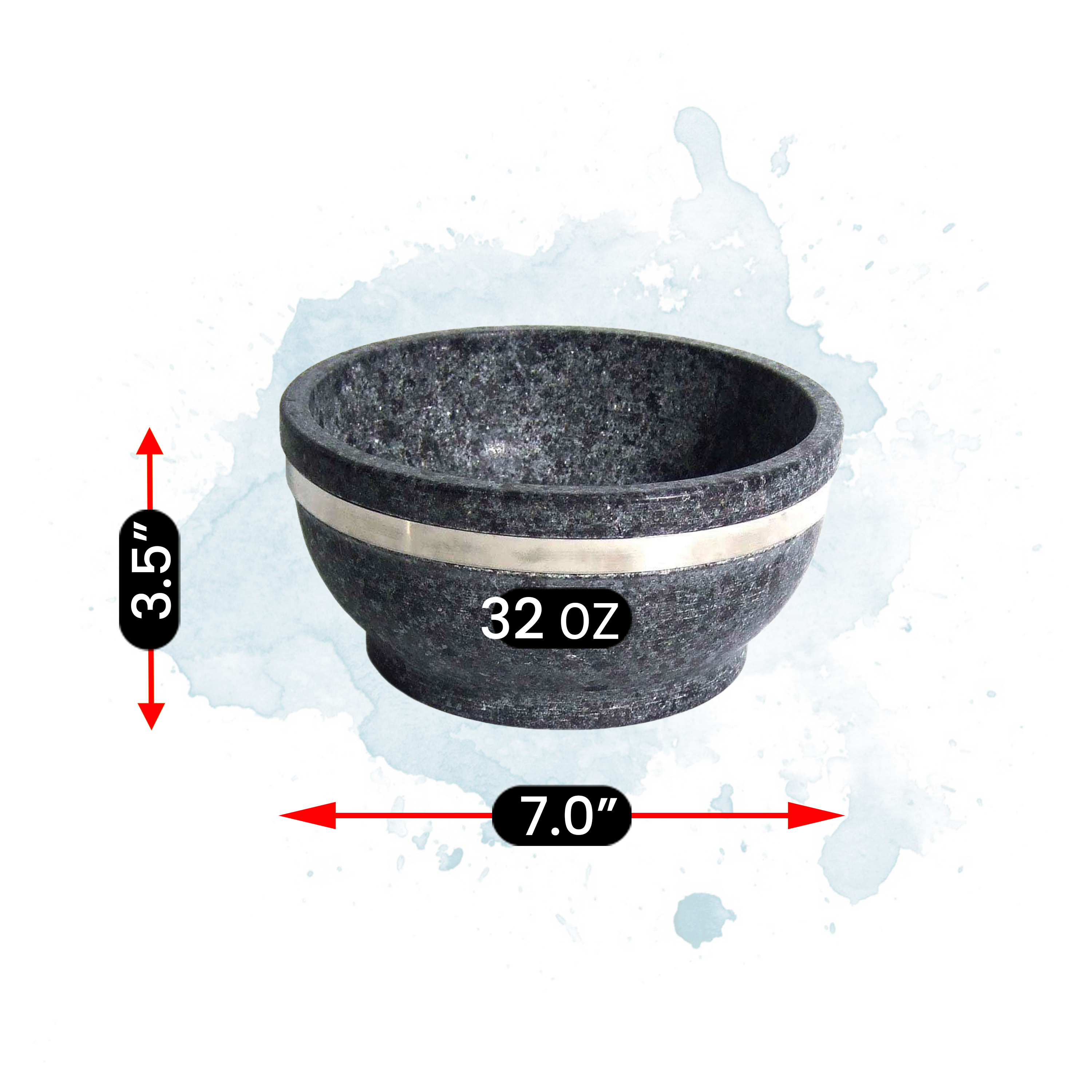 Korean Stone Pot with Rim, Dolsot 돌솥 — K Restaurant Supply