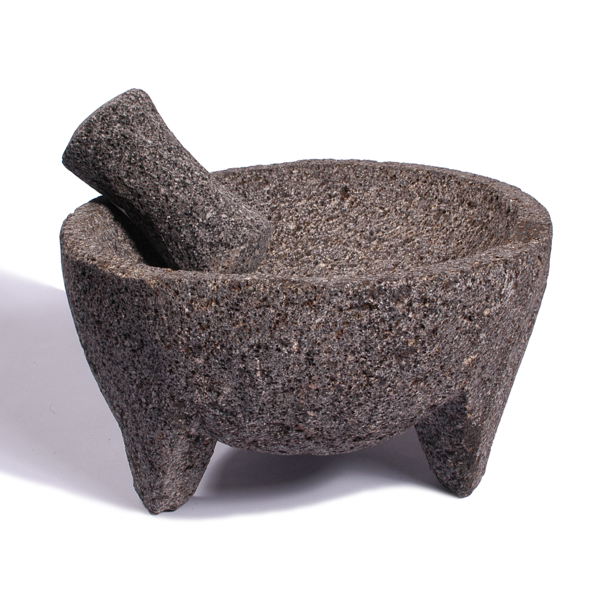 Mexican Big Volcanic Stone Molcajete 15 inches made of volcanic