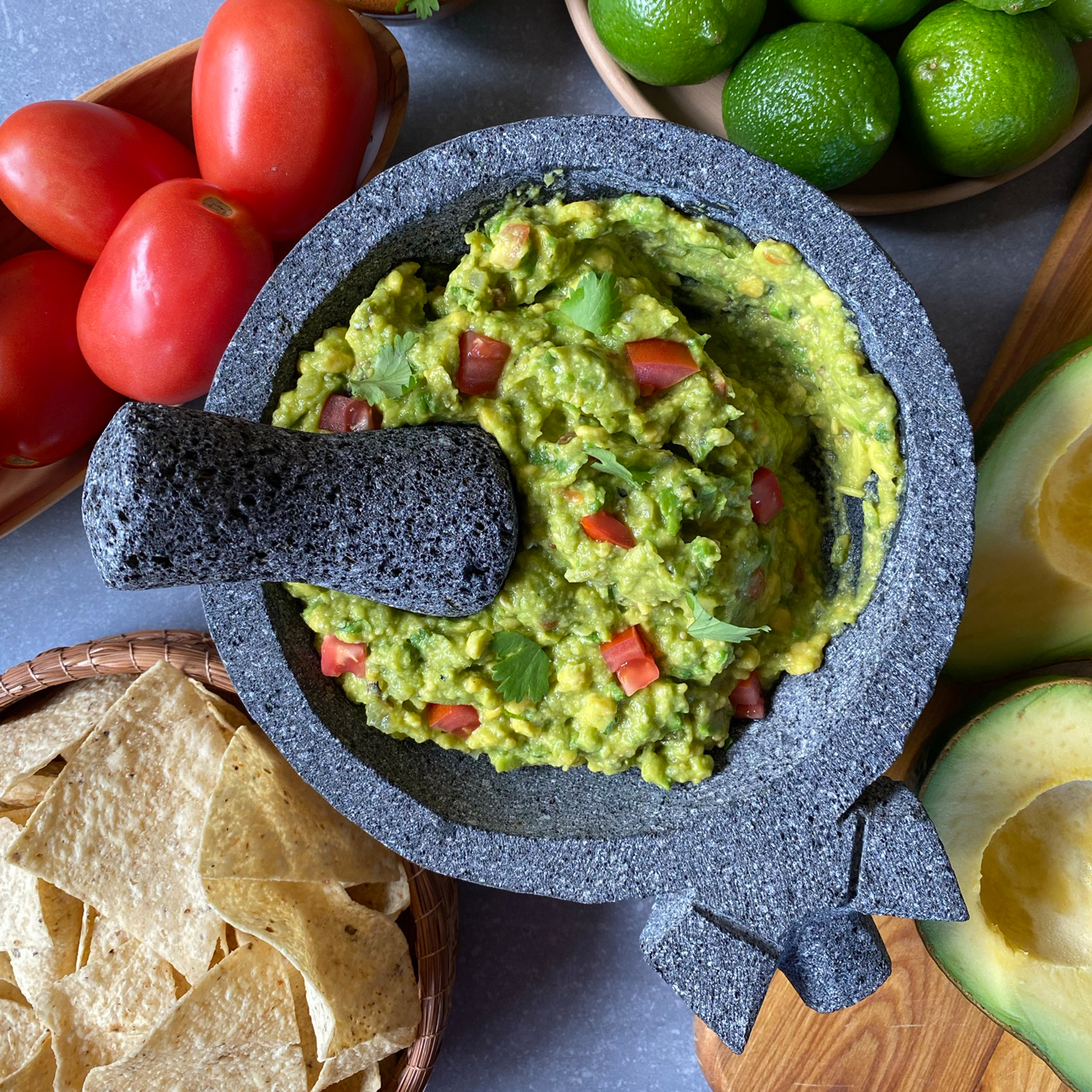 Pig Head Molcajete - Black Lava Stone Bowl