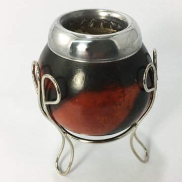 Yerba Mate Calabaza Gourd with Wire Stand