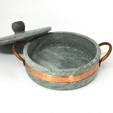 Brazilian Soapstone Low Pot