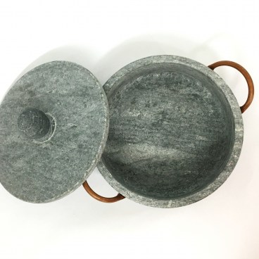 Brazilian Soapstone Low Pot