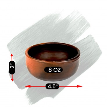 Straight Sided Clay Pomaireware Bowl