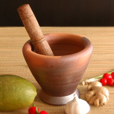 Lao-style plastic mortar/pestle - ImportFood