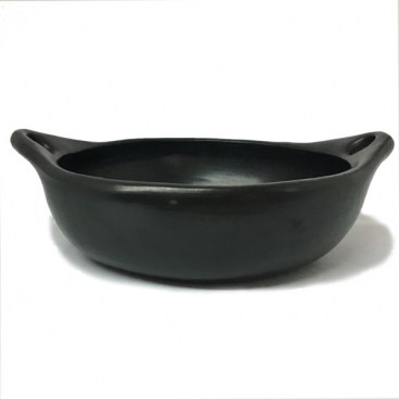 Black Clay, La Chamba Round Pot without Lid