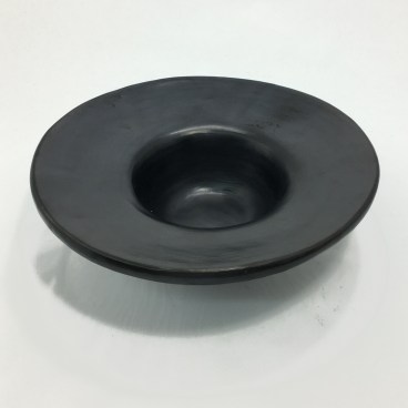 Black Clay, La Chamba Broadrimmed Bowl