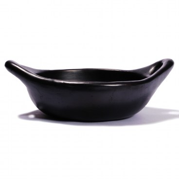 Black Clay, La Chamba Round Serving Dish