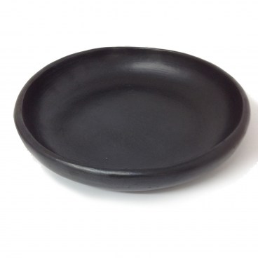 Black Clay, La Chamba Round Serving Dish