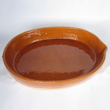 Spanish Clay Oval Roasting Pan