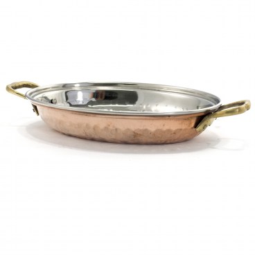 Hammered Copper Muglai Rice Server