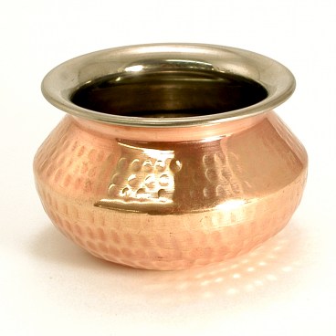 Indian Hammered Copper Punjabi Handi