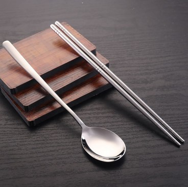 Korean Style Stainless Steel Spoon and Chopsticks