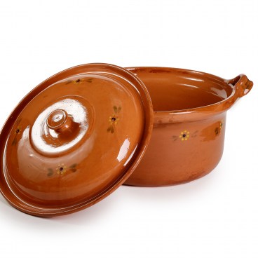 Mexican Lidded Cazuela - Extra Large