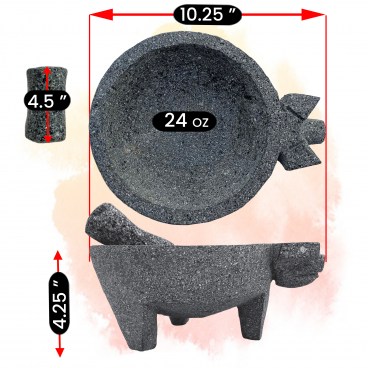 Pig-Faced Molcajete